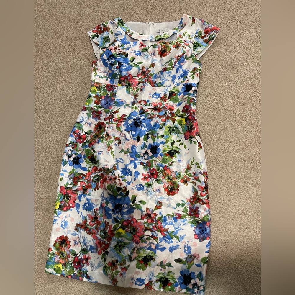 Liz Claiborne floral pencil dress size 4